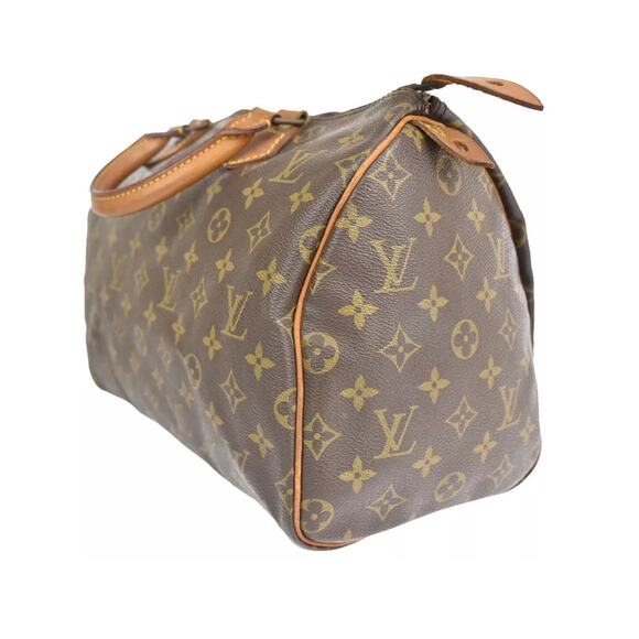 LOUIS VUITTON Speedy 30 Travel Hand Bag Monogram Leather Brown M41526 31KA125 - Picture 5 of 14